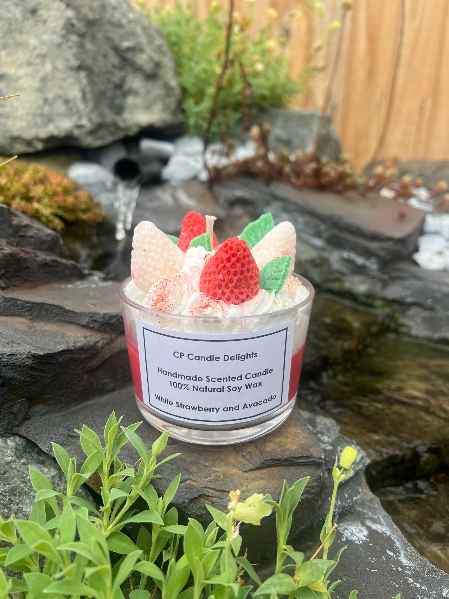 Strawberry Design Candles