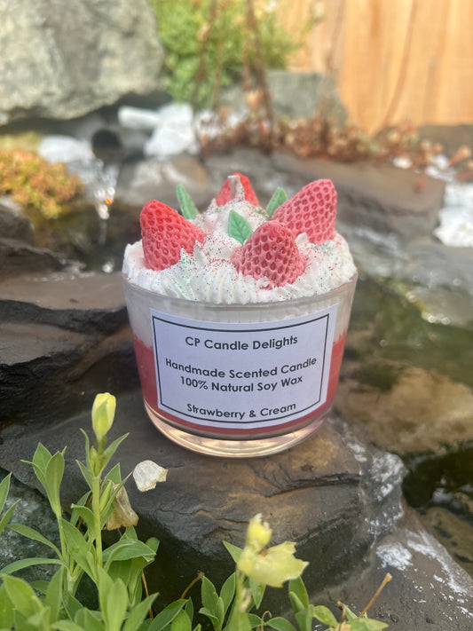 Strawberry Design Candles